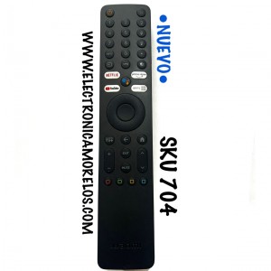 CONTROL REMOTO ORIGINAL NUEVO PARA TV XIAOMI / GOOGLE TV / CON COMANDO DE VOZ / NUMERO DE PARTE XMRM-ML / 2AIMRMITVXMRMML / 25940-MITVXMRMML / SRC-4018 / D79C100256AC6 / 00128/054042701915 / MODELO L50M8-A2LA / L50M8A2LA